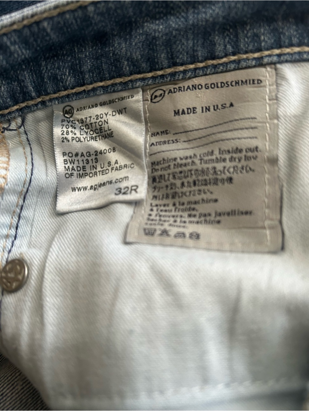 AG Adriano Goldschmied ‎ Slim Light Blue Jeans - Picture 5 of 5